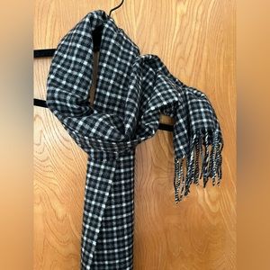 Enzo Mantovani plaid cashmere scarf